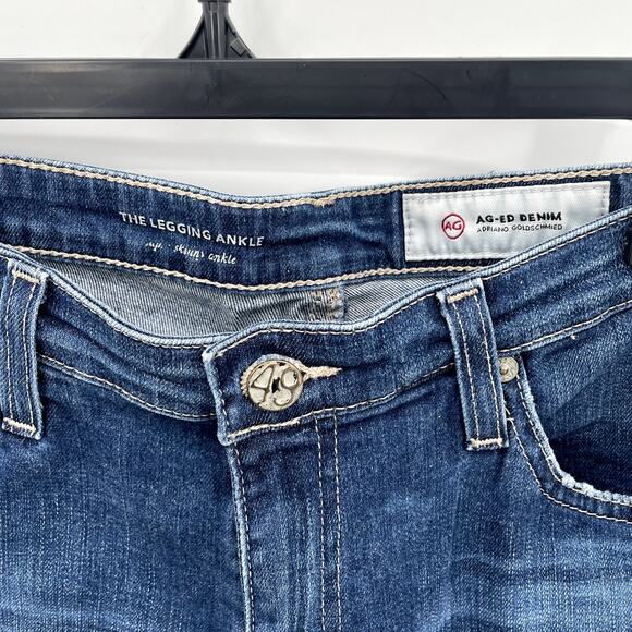 A.G Denim Legging Ankle Distressed Denim Jean in 11 years swapmeet // 30 - Picture 6 of 11